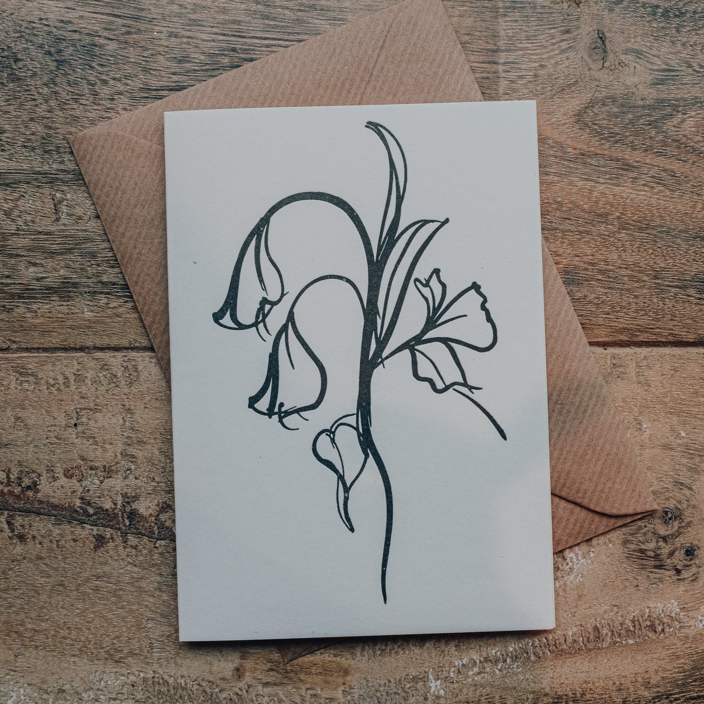 Bluebell Letterpress Card