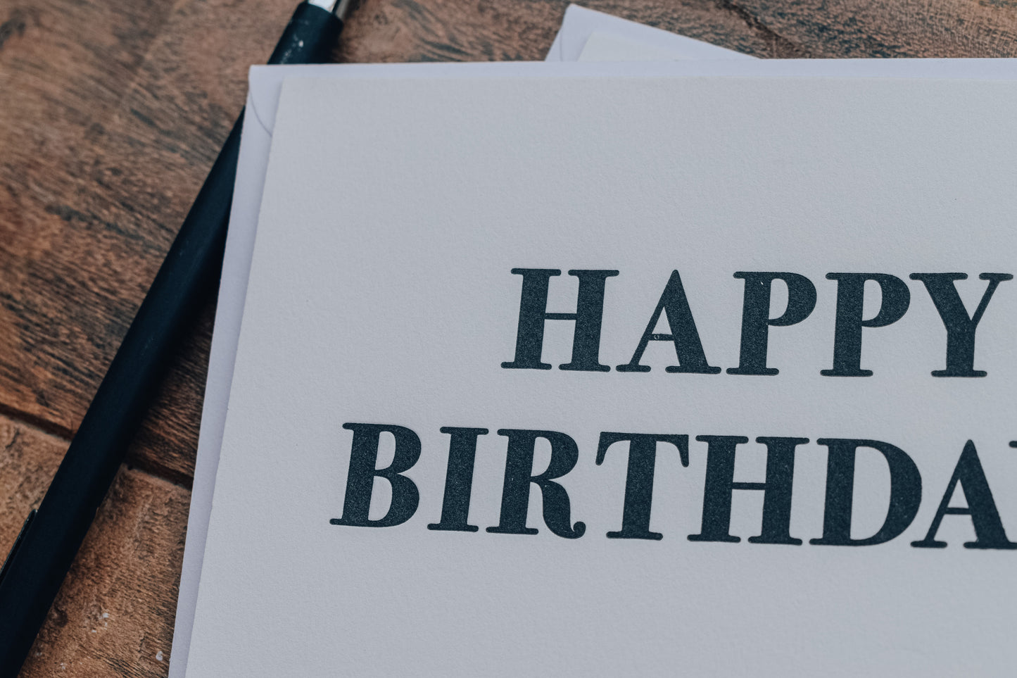 Happy Birthday Letterpress Greeting Card