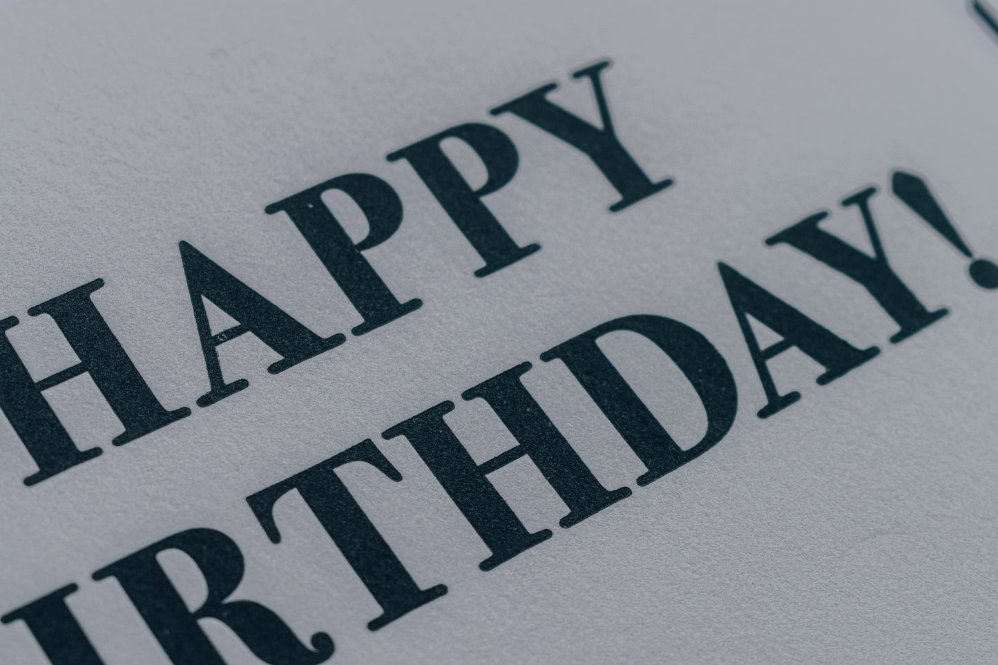 Happy Birthday Letterpress Greeting Card